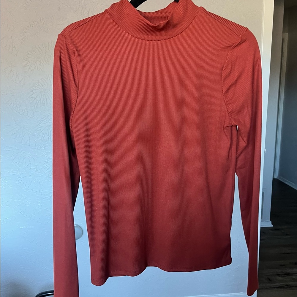 Burnt orange Turtle neck